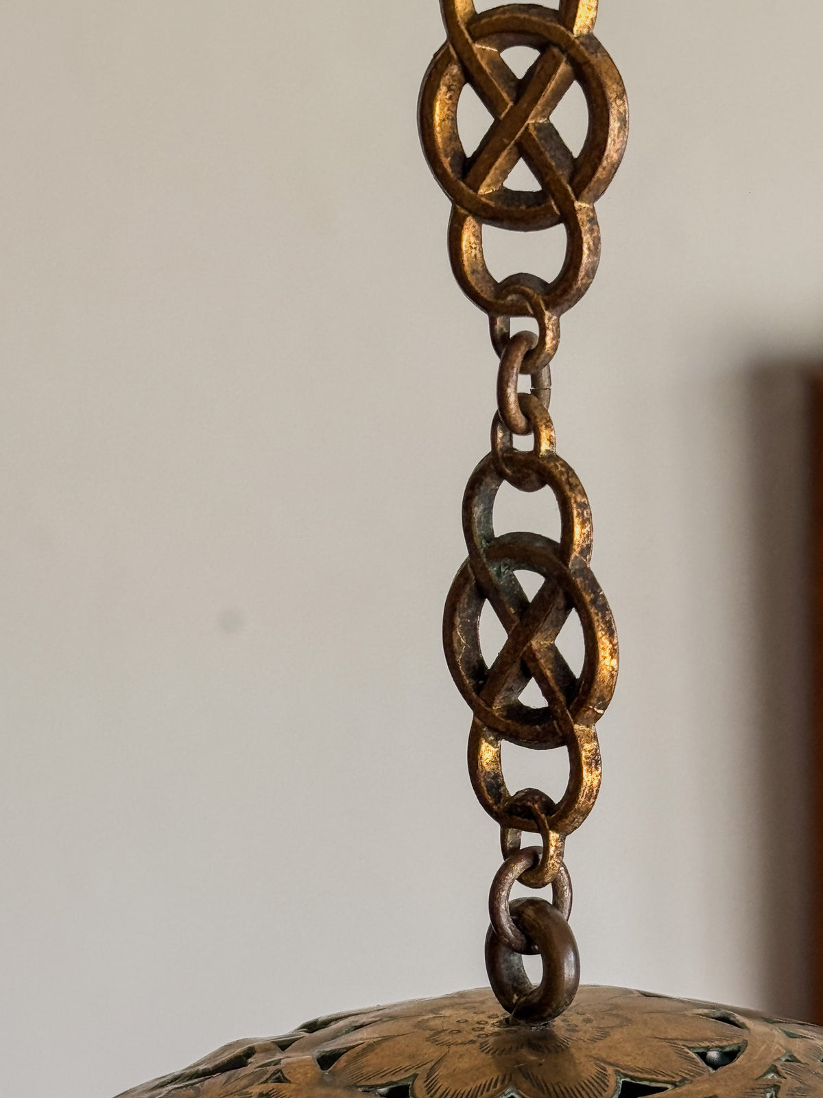 A Late 19th Century Indian Brass Shadow Ball