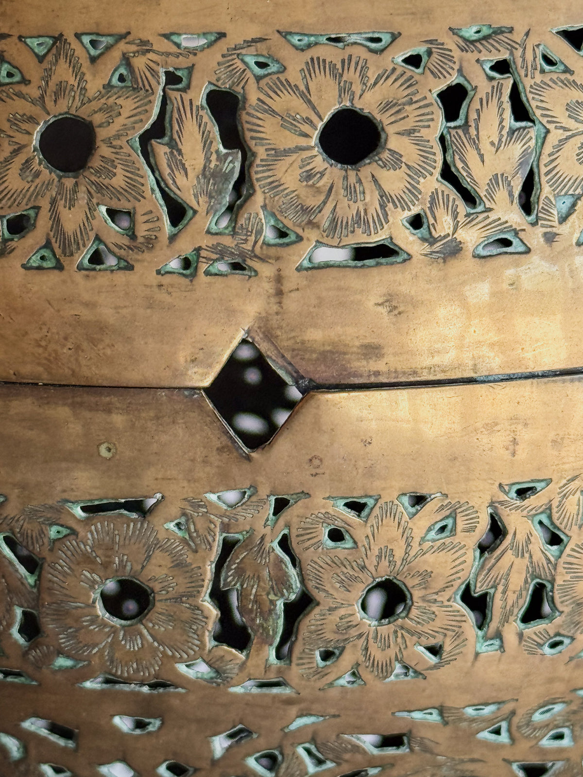 A Late 19th Century Indian Brass Shadow Ball