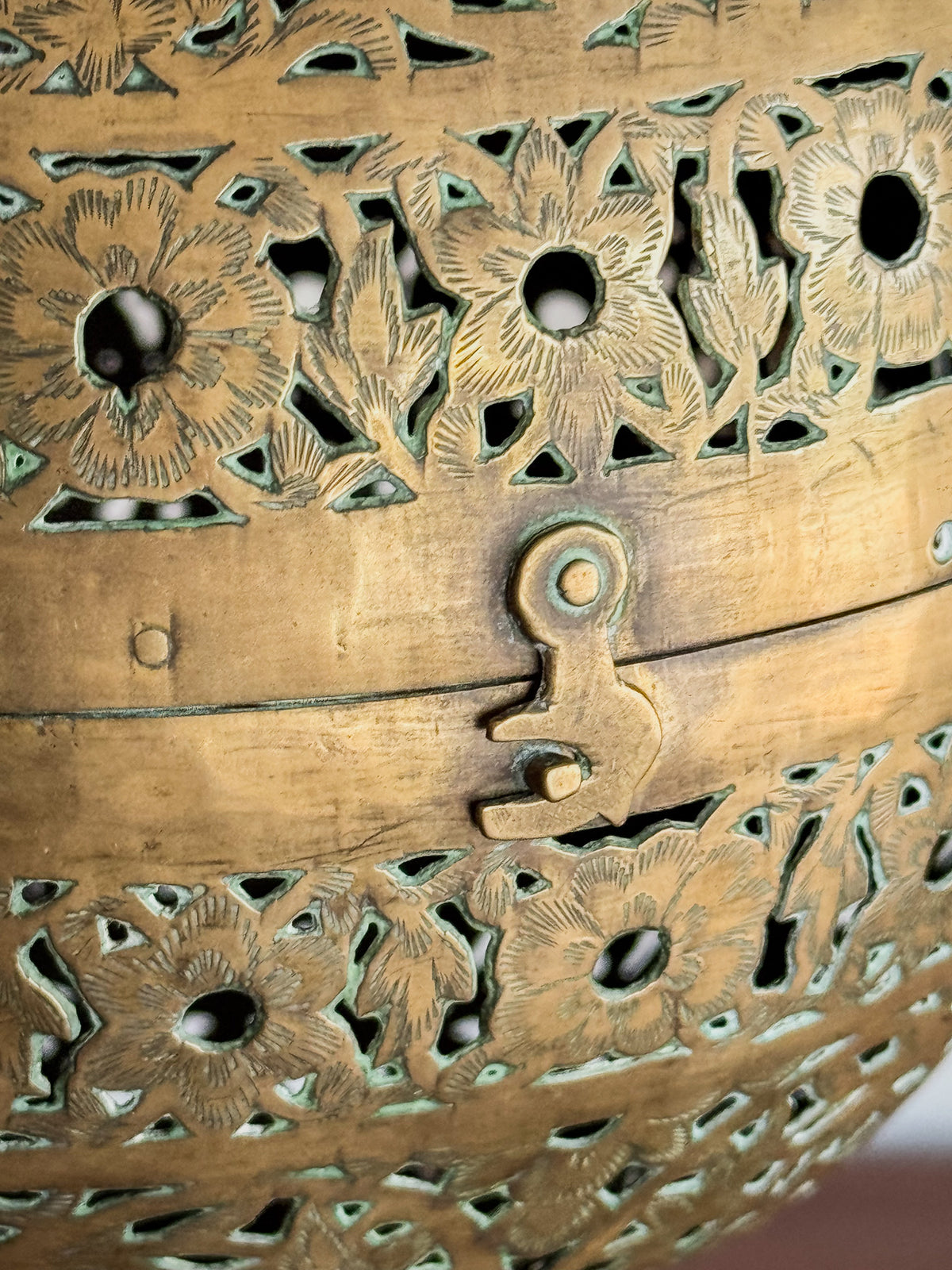 A Late 19th Century Indian Brass Shadow Ball