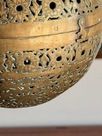 A Late 19th Century Indian Brass Shadow Ball