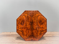A Late 19th Century Burr Walnut Gypsy Table
