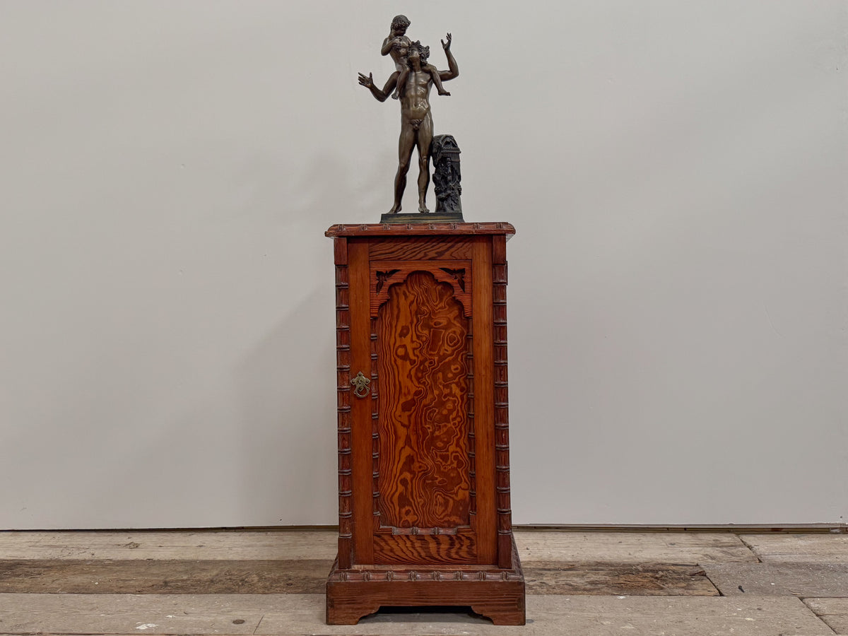 A Late 19th Century Oregon Pine Bedside Cabinet attributed to Howard & Sons