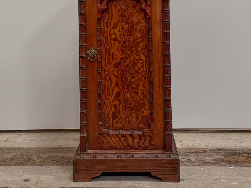 A Late 19th Century Oregon Pine Bedside Cabinet attributed to Howard & Sons