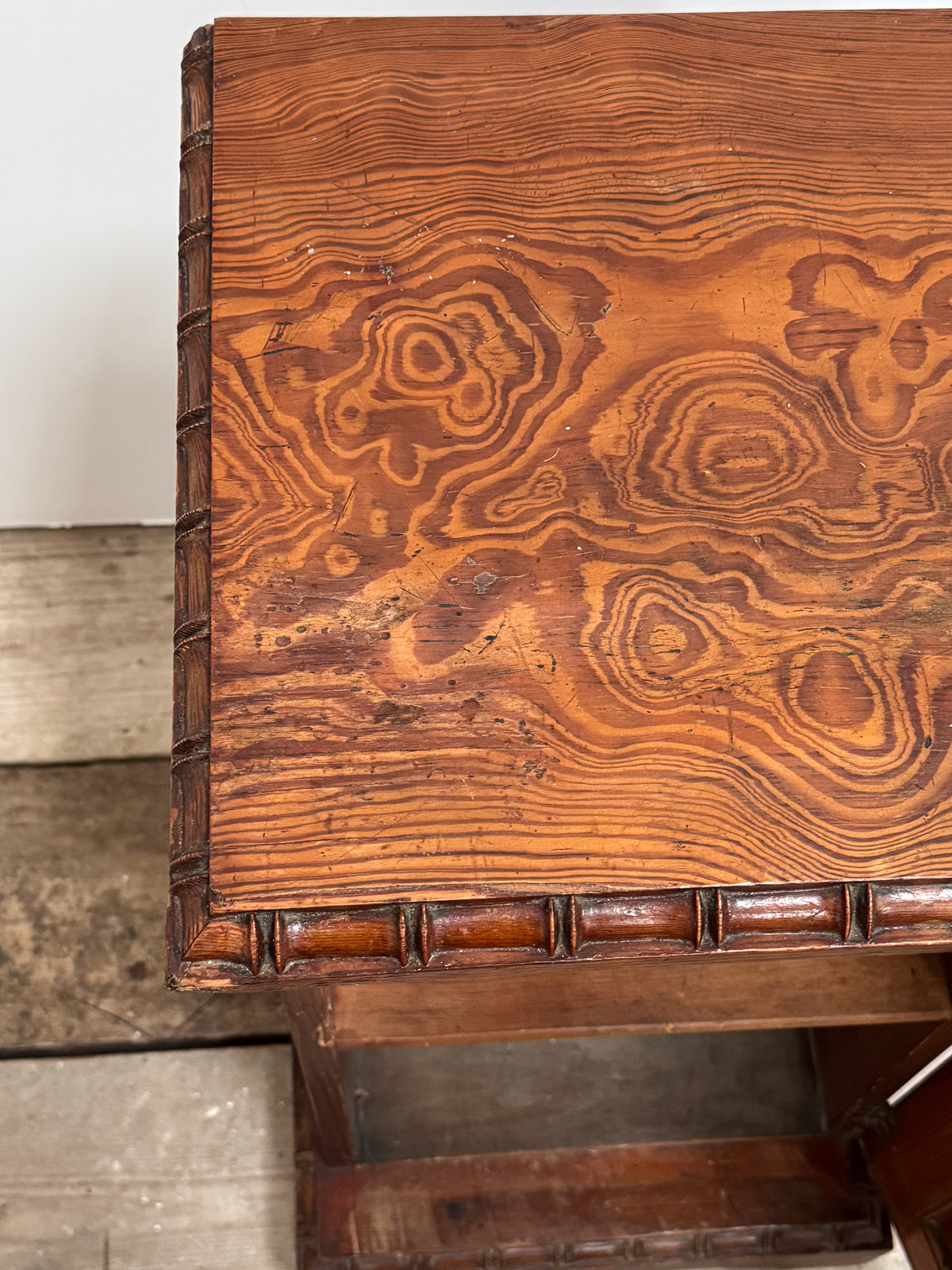 A Late 19th Century Oregon Pine Bedside Cabinet attributed to Howard & Sons