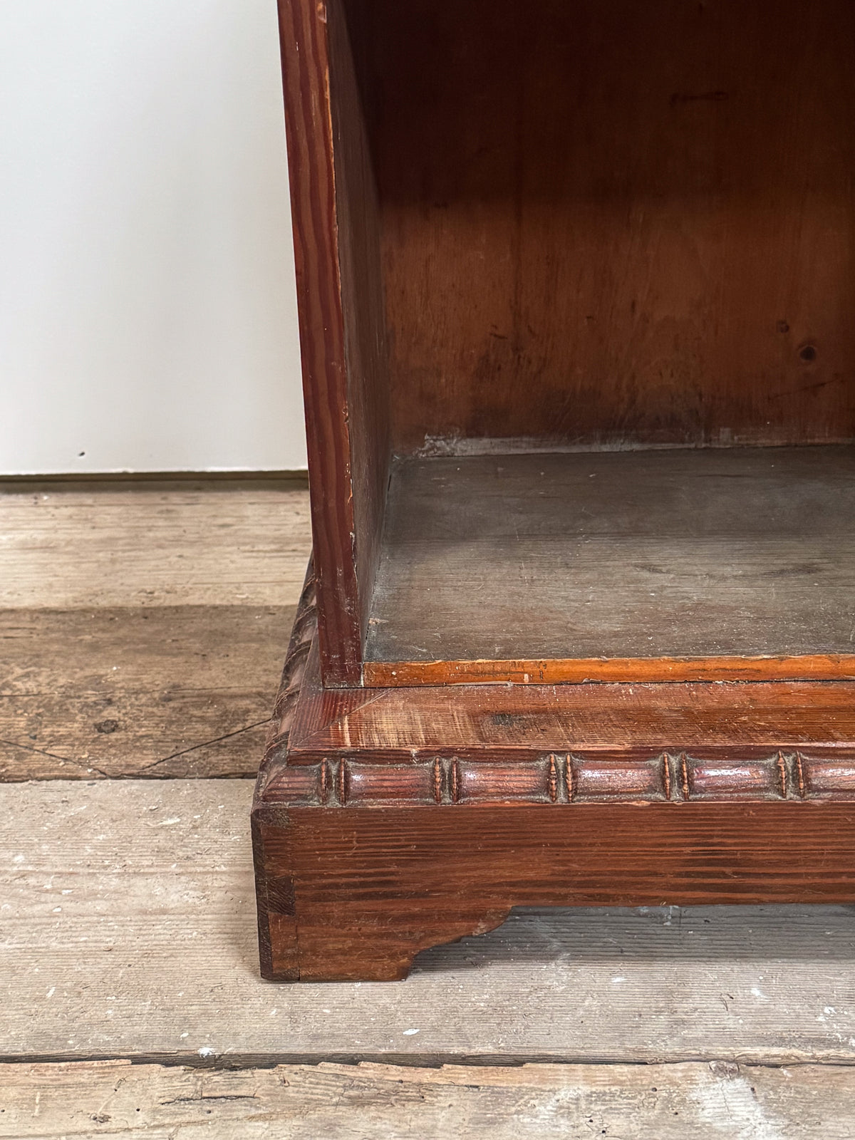 A Late 19th Century Oregon Pine Bedside Cabinet attributed to Howard & Sons