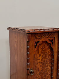 A Late 19th Century Oregon Pine Bedside Cabinet attributed to Howard & Sons