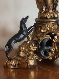 A 19th Century Ormolu and Bronze Lamp in the manner of Morant (1790-1845)