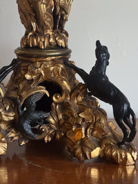 A 19th Century Ormolu and Bronze Lamp in the manner of Morant (1790-1845)