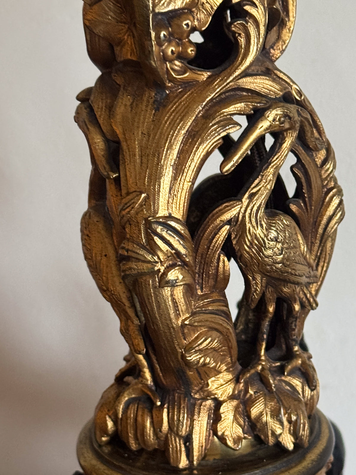A 19th Century Ormolu and Bronze Lamp in the manner of Morant (1790-1845)
