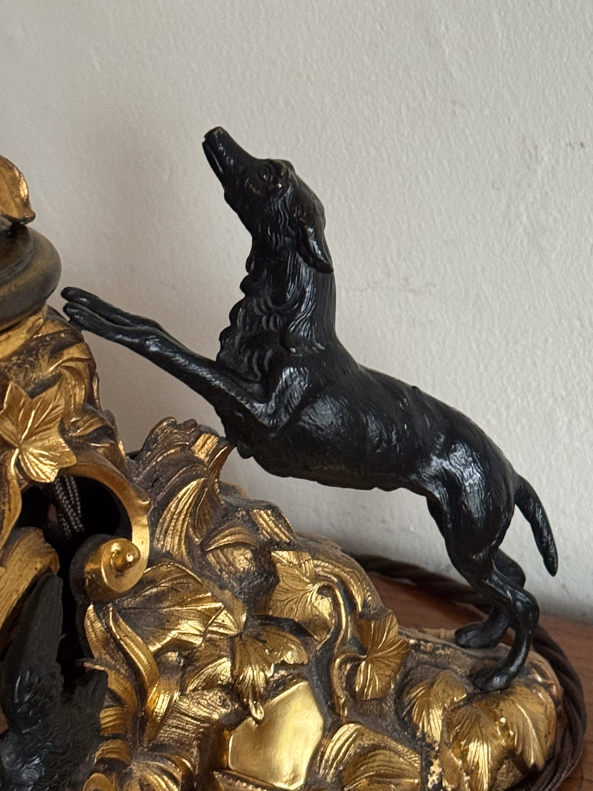 A 19th Century Ormolu and Bronze Lamp in the manner of Morant (1790-1845)