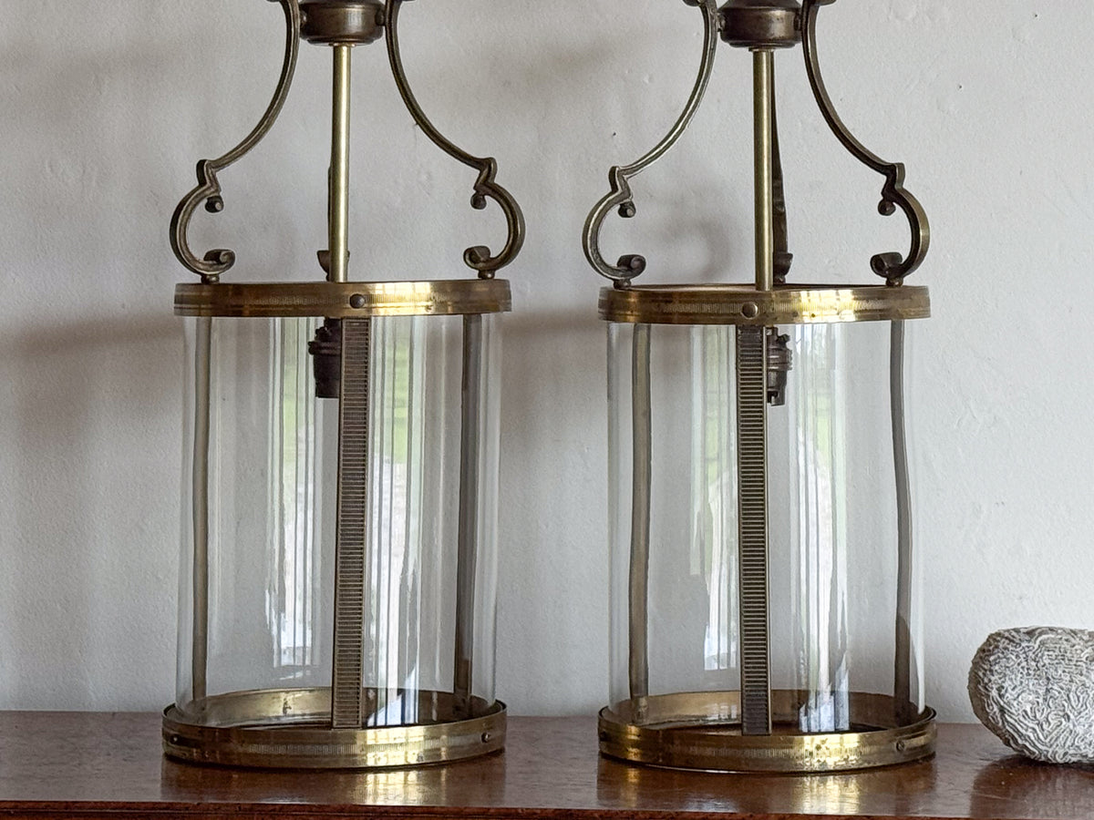 A Pair of Early 20th Century Brass Lanterns