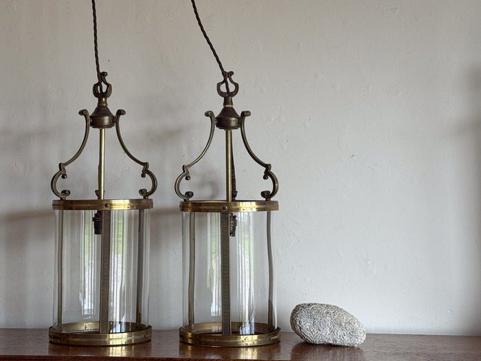 A Pair of Early 20th Century Brass Lanterns