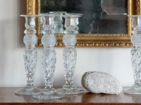 A Set of 4 19th Century Cut Glass Candlesticks