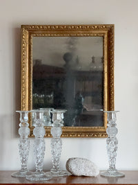 A Set of 4 19th Century Cut Glass Candlesticks