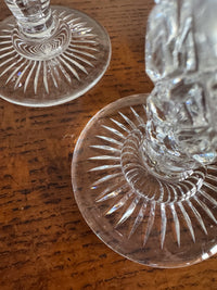 A Set of 4 19th Century Cut Glass Candlesticks