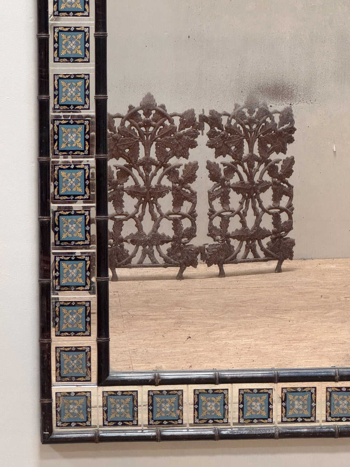 A Late 19th Century Verre Églomisé Mirror