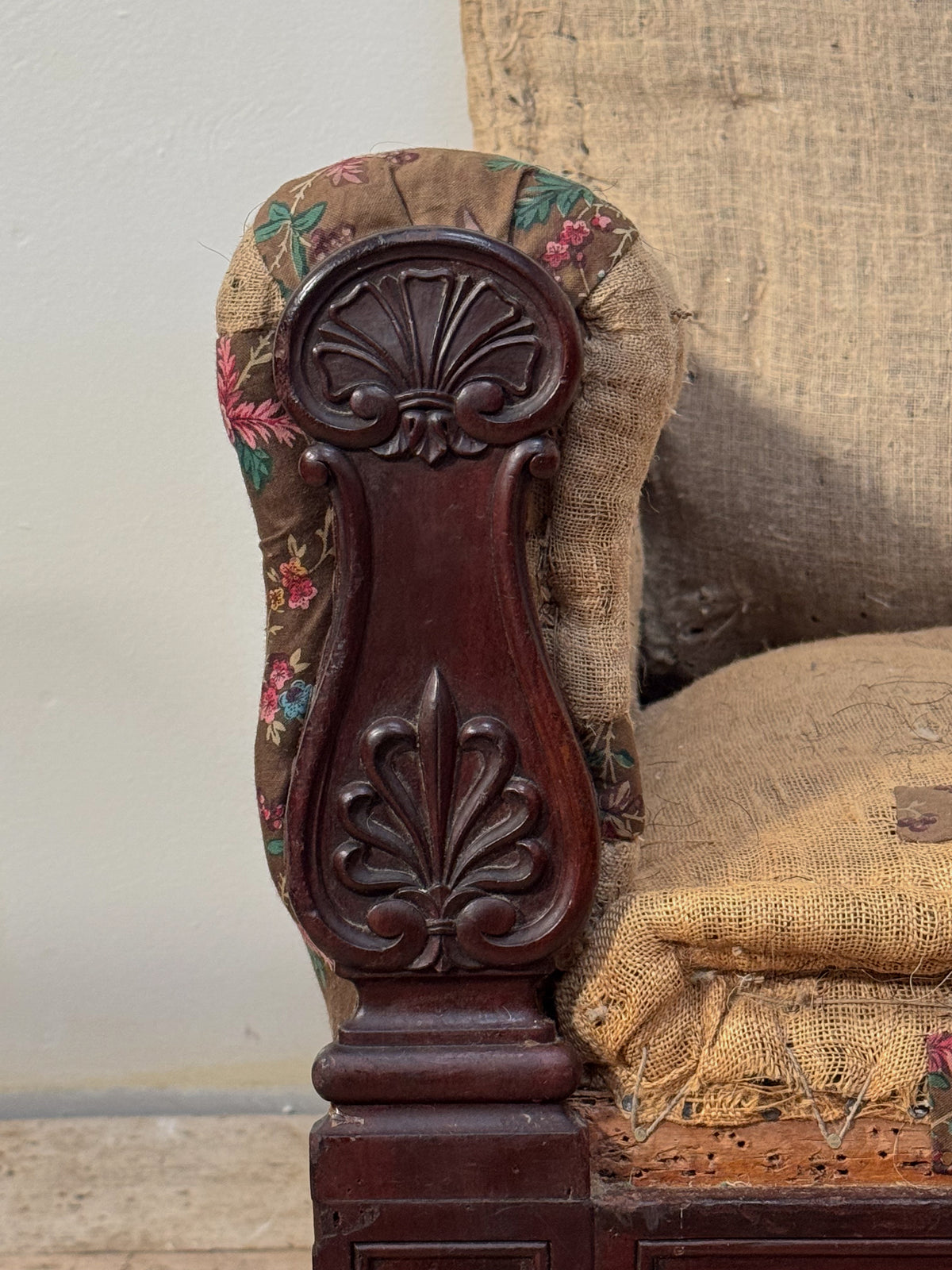 A Mid 19th Century Mahogany Armchair