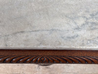 An Early 19th Century Oak Scroll Bracket Console with Marble Top