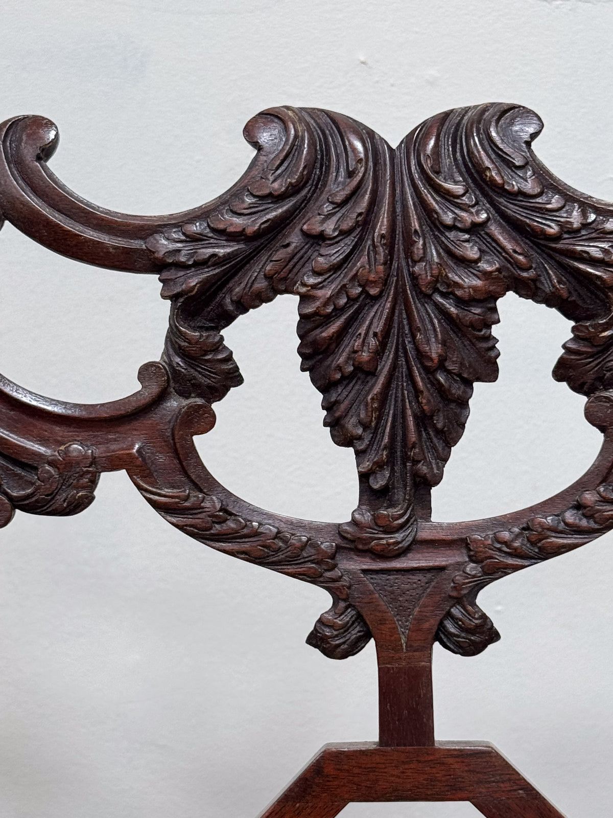 A Set of Four Mahogany 'Cockpen' Chairs after Thomas Chippendale