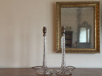 A Pair of Late 19th Century Glass Lamps