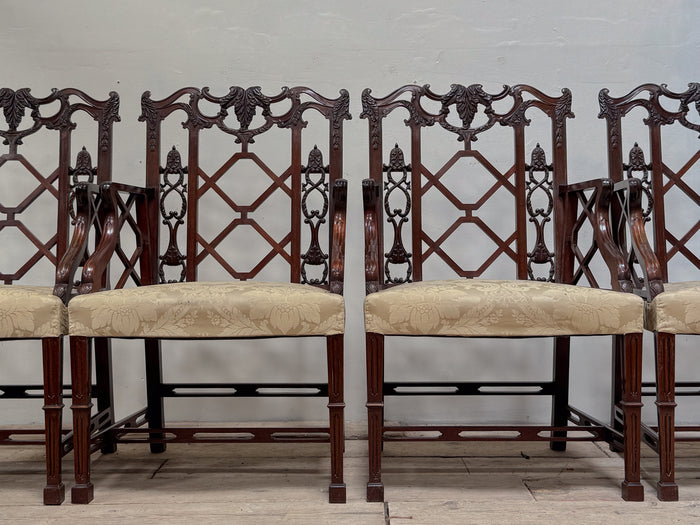 A Set of Four Mahogany 'Cockpen' Chairs after Thomas Chippendale