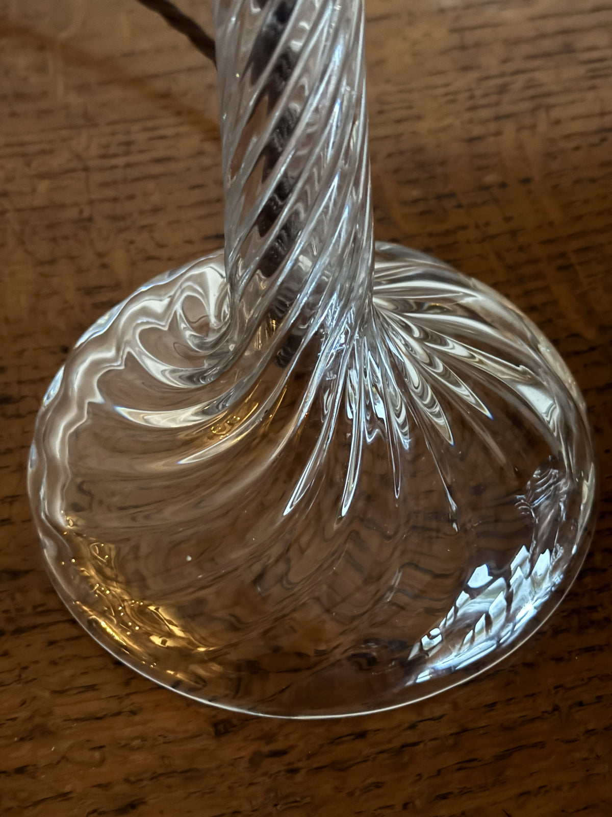 A Pair of Late 19th Century Glass Lamps