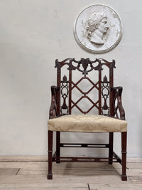 A Set of Four Mahogany 'Cockpen' Chairs after Thomas Chippendale
