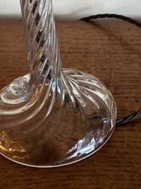 A Pair of Late 19th Century Glass Lamps