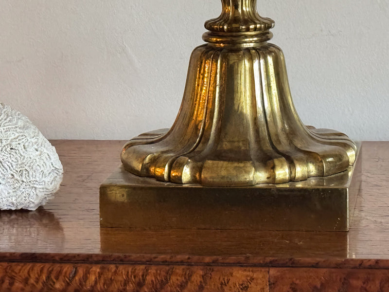 A George IV Brass Lamp