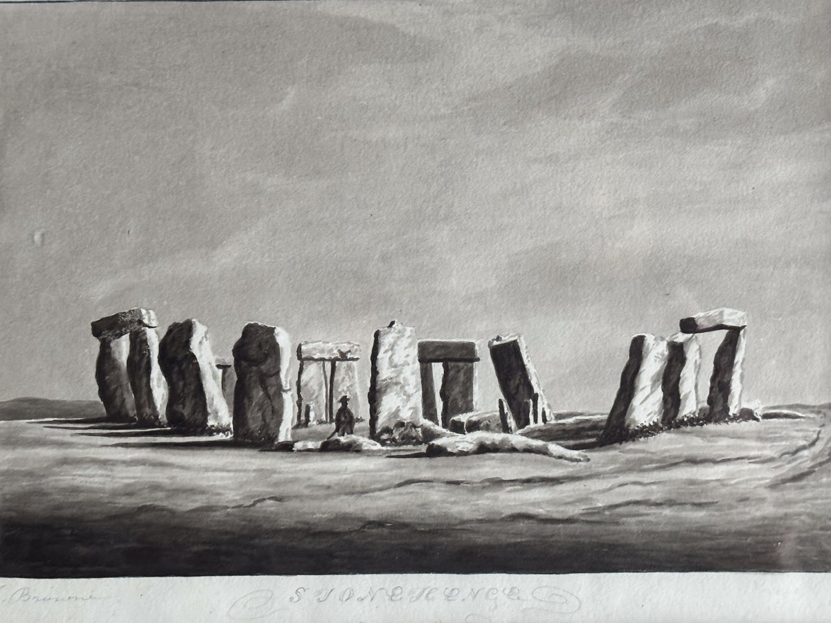 An Early 19th Century Engraving of Stonehenge by John Browne ARA (1742-1801)