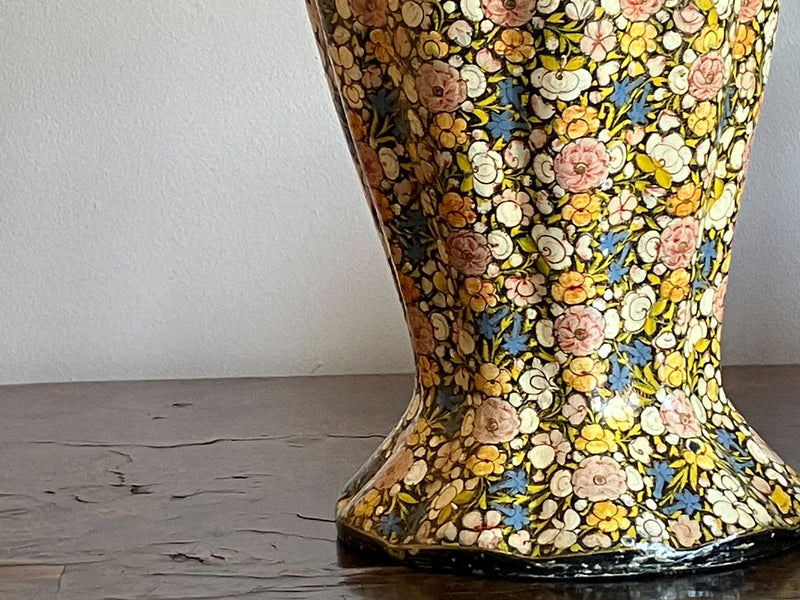 A Kashmiri Baluster Lamp