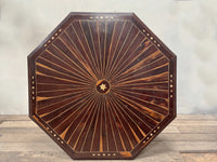 A Late 19th Century Ceylonese Calamander Inlaid Table