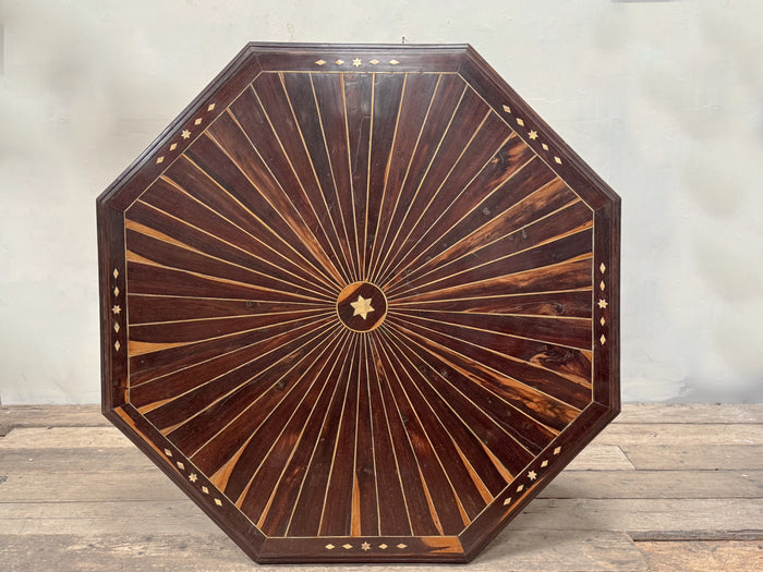 A Late 19th Century Ceylonese Calamander Inlaid Table