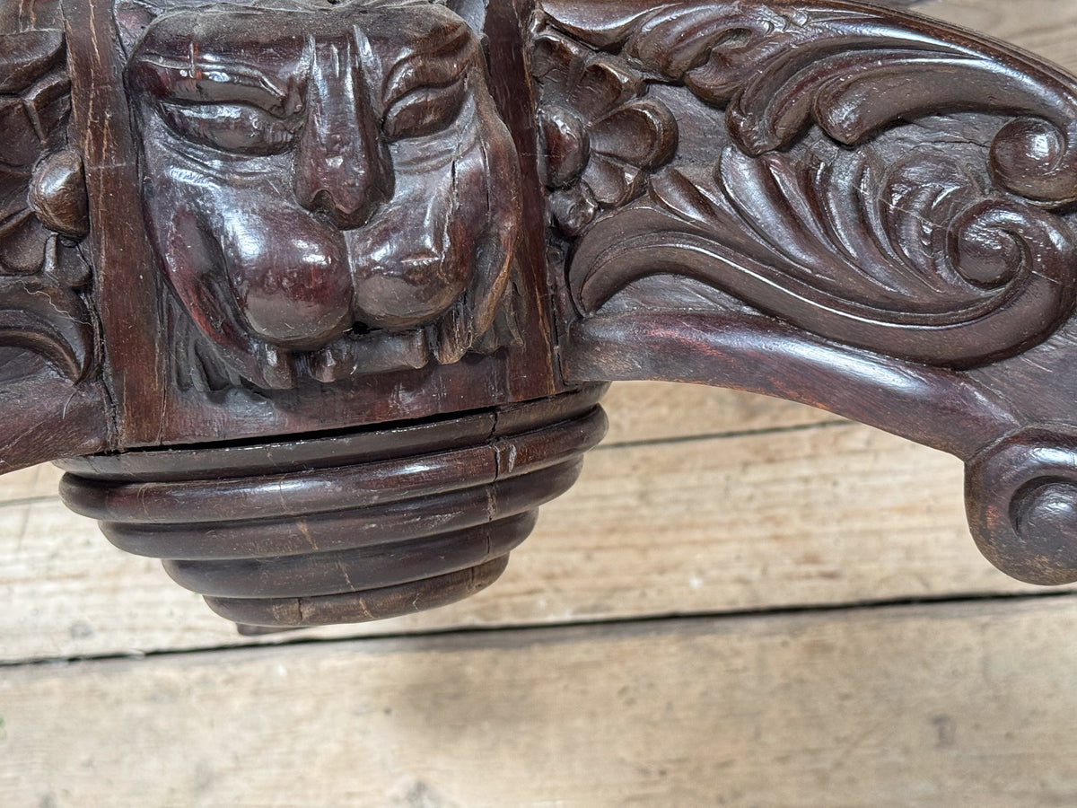 A Late 19th Century Ceylonese Calamander Inlaid Table