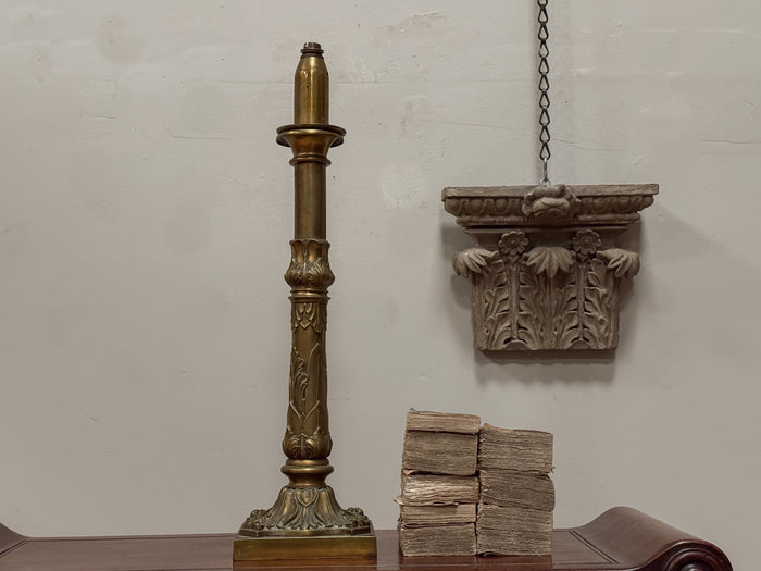A Mid 19th Century Brass Lamp by Palmer & Co.