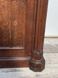 A Mid 19th Century Oak Gothic Revival Side Cabinet