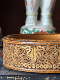 A Rare 18th Century Rolled Paper Wine Coaster