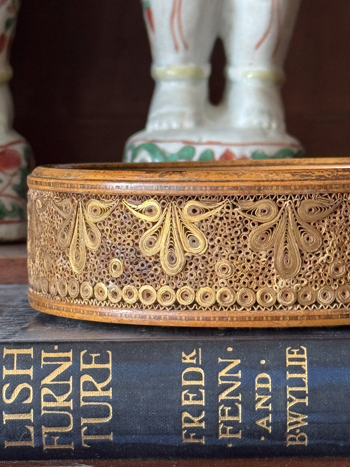 A Rare 18th Century Rolled Paper Wine Coaster