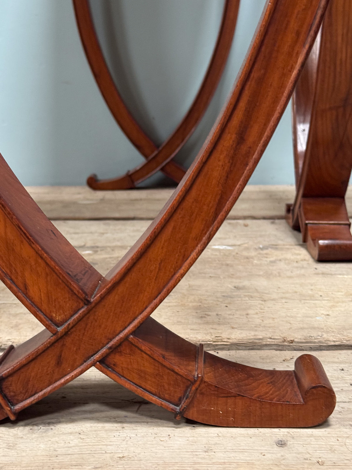 A Pair of Art Deco Mahogany & Burr Maple Console Tables