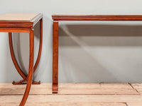 A Pair of Art Deco Mahogany & Burr Maple Console Tables