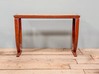 A Pair of Art Deco Mahogany & Burr Maple Console Tables