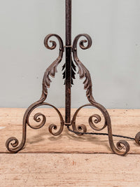 A Pair of Mid 20th Century Wrought Iron Floor Lamps