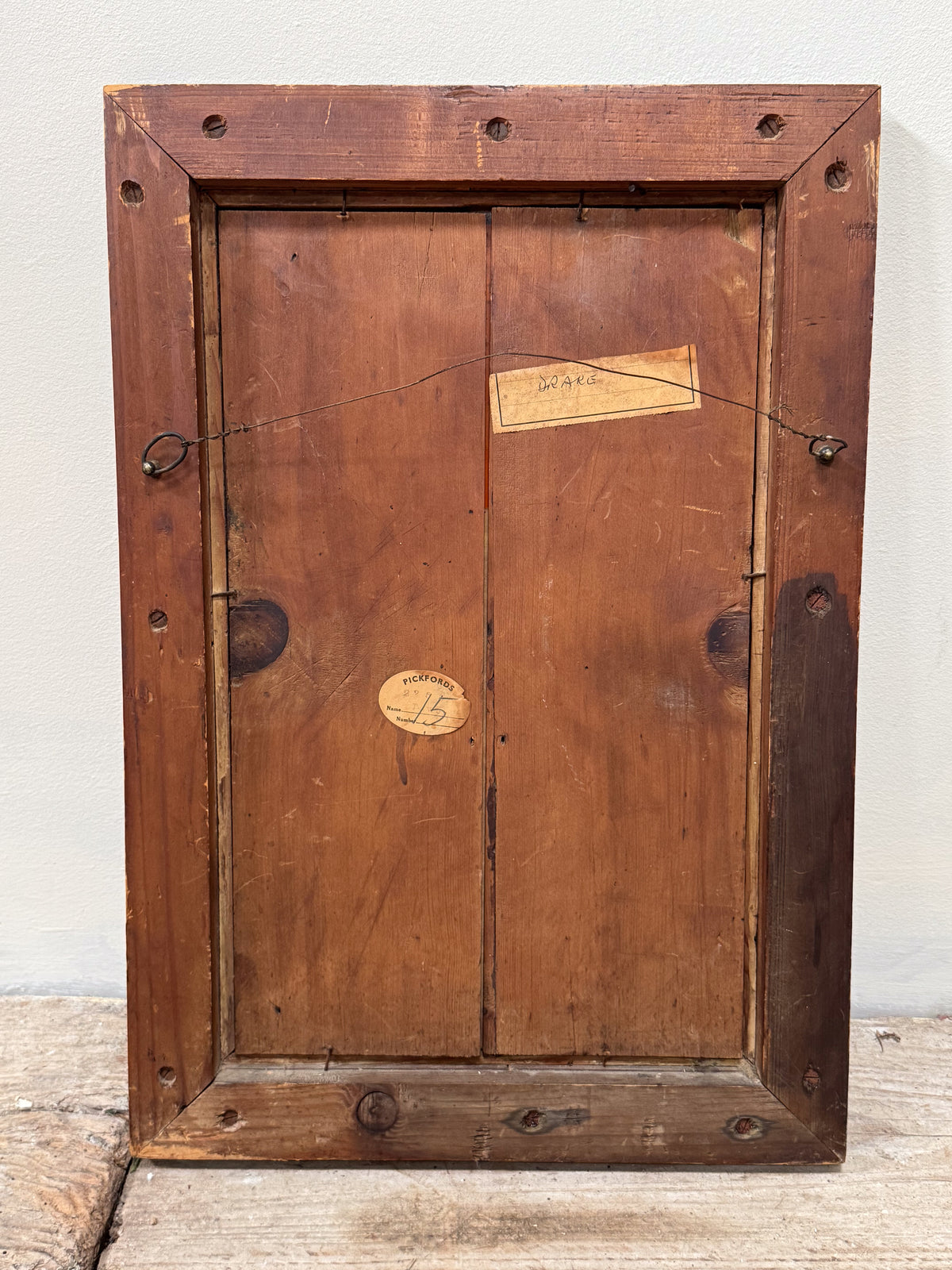 A Mid 19th Century Fruitwood Parcel Gilt Mirror