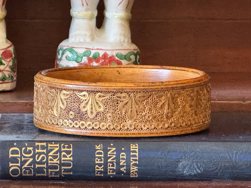 A Rare 18th Century Rolled Paper Wine Coaster