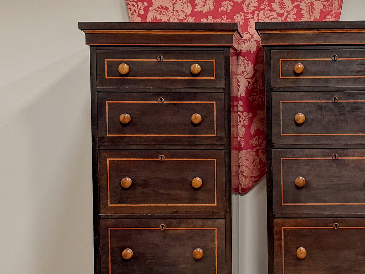 A Pair of Mid 19th Century Scottish Laburnum & Ash Drawers
