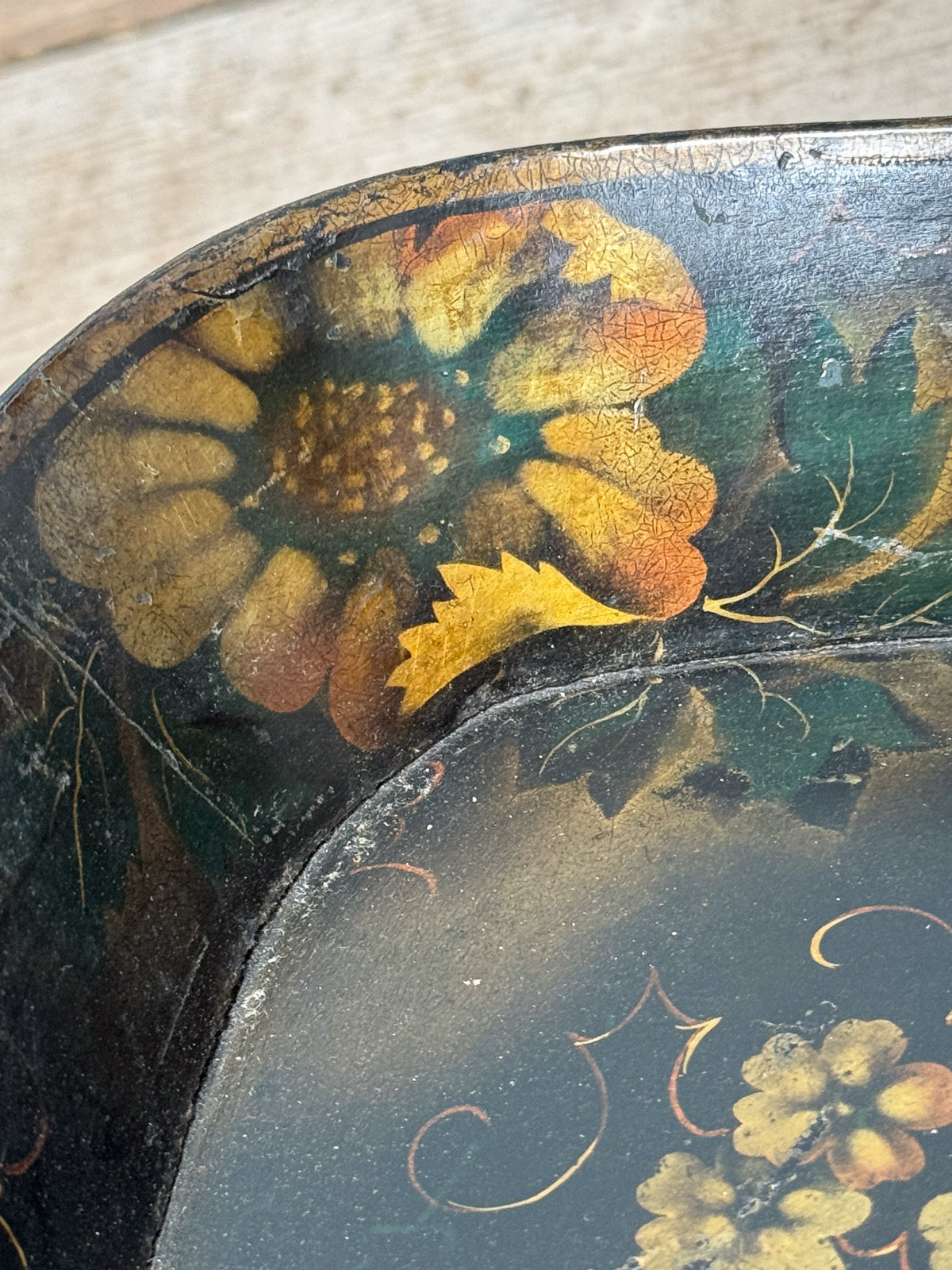 A Regency Papier Mâché Tray