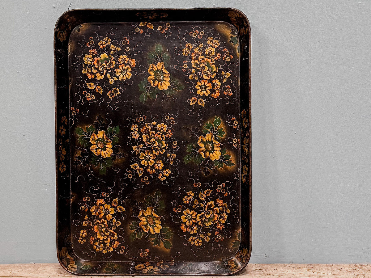 A Regency Papier Mâché Tray
