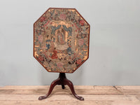 A George III Mahogany Table with Needlepoint