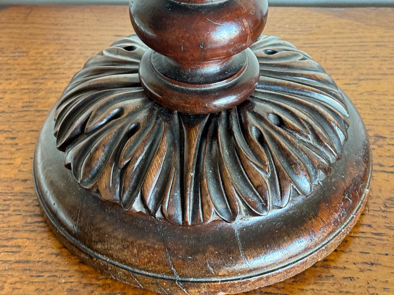 A Late 19th Century Indian Rosewood Twist Lamp