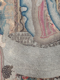 A George III Mahogany Table with Needlepoint